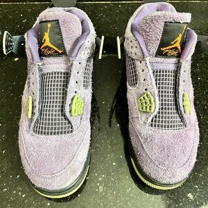 Jordan Athletic Shoes in Purple and Green